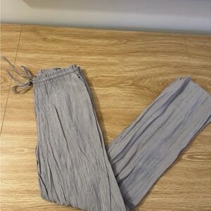 Zara Light Gray Textured pants